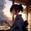 盆の迎え火の日だよ 3枚目