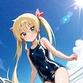 ハヤテのごとく　三千院ナギ　スク水 2枚目
