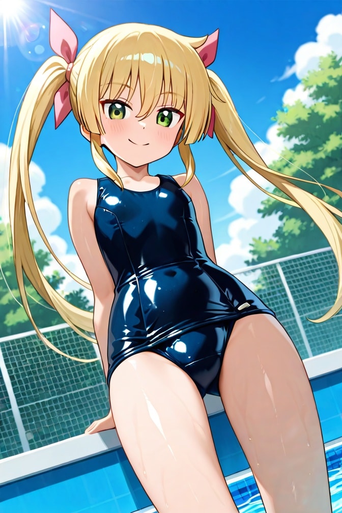 ハヤテのごとく　三千院ナギ　スク水