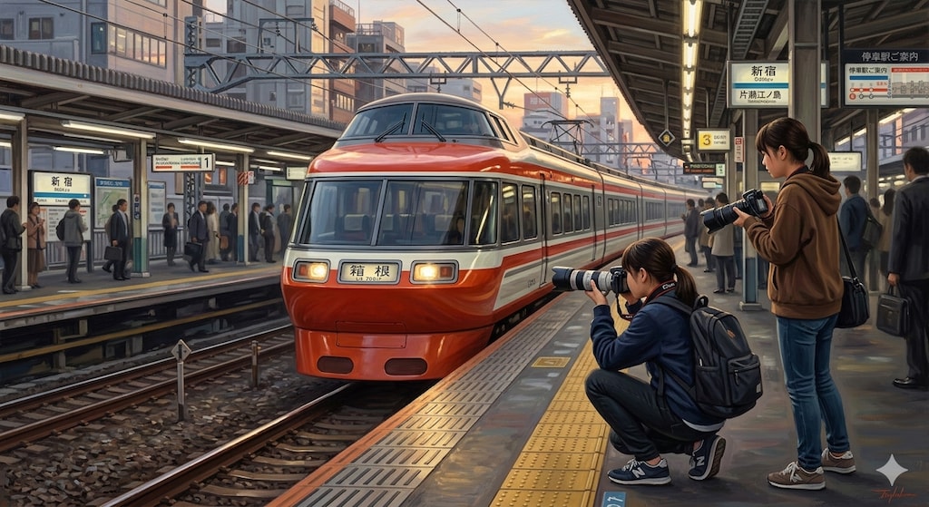 7000系ＬＳＥ入線。