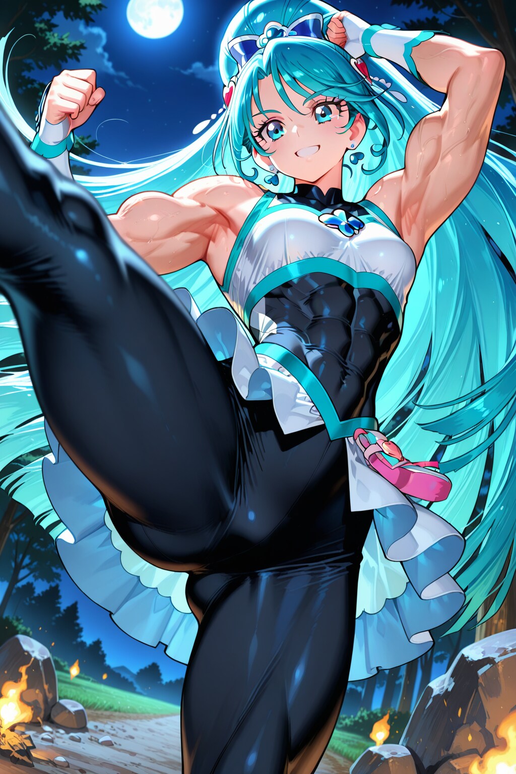 hyper muscular aqua | の人気AIイラスト・グラビア
