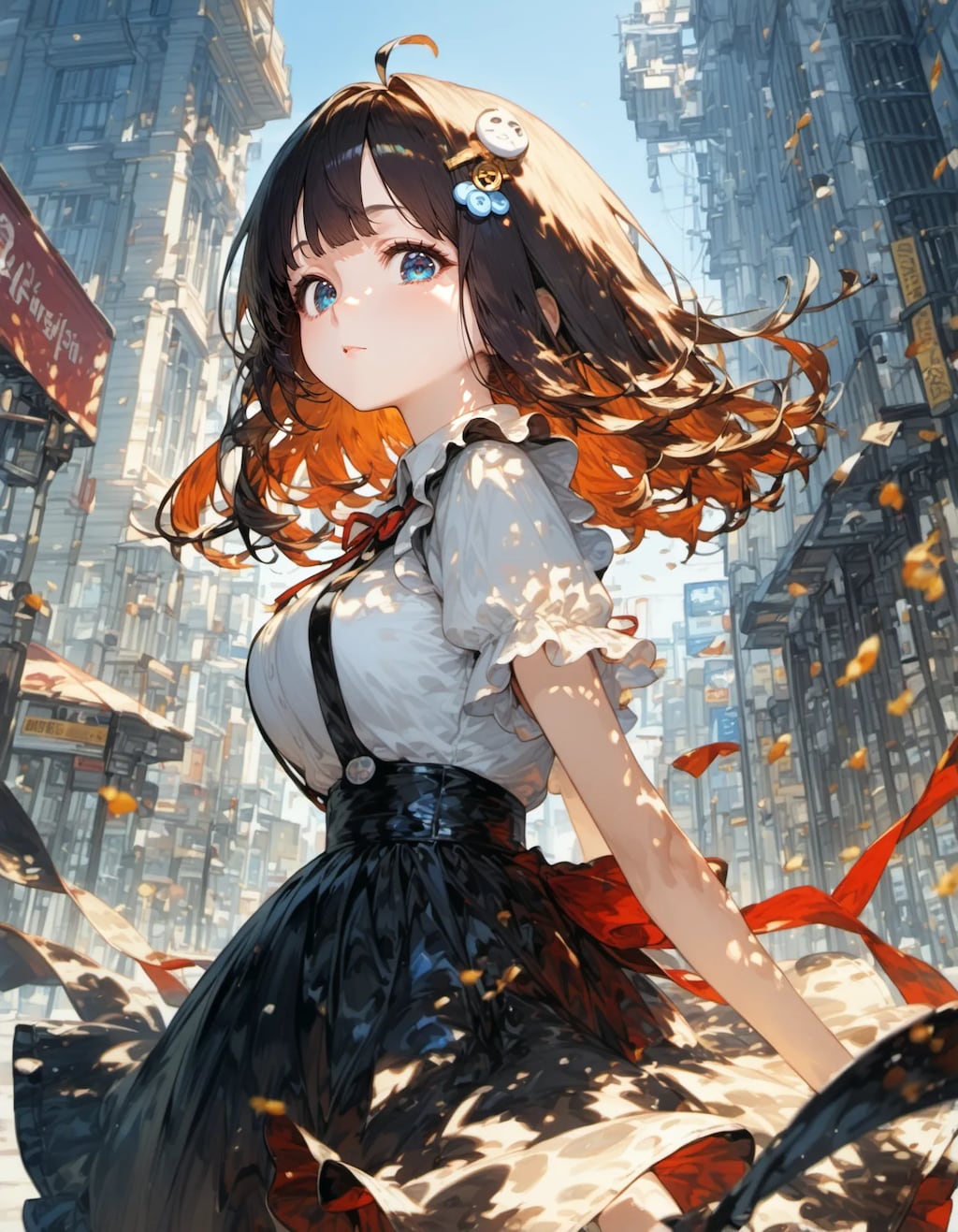 The City Dressed in Falling Leaves