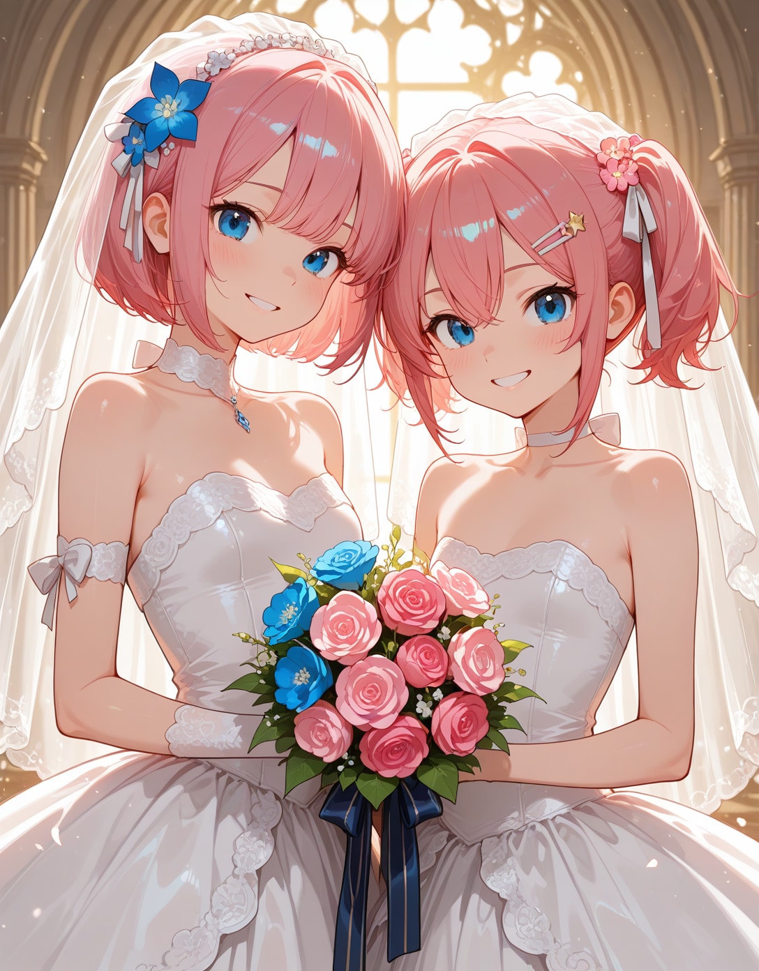 桃花と桃華でジューンブライド(∩´∀`∩)💕