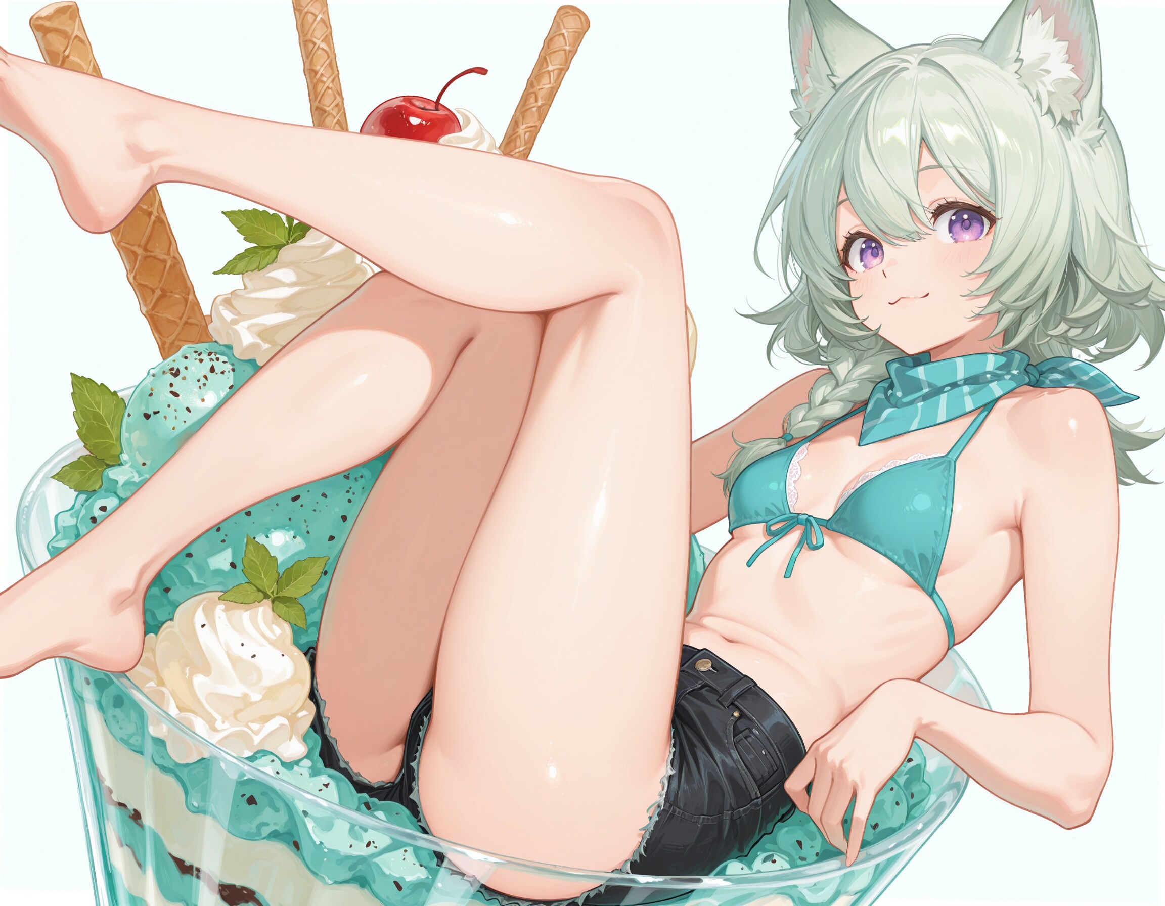 チョコミント狐娘