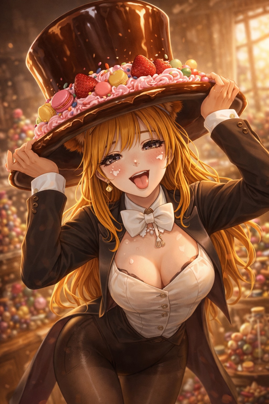 堕ち姫は、このお菓子な帽子で、サプライズを仕掛ける