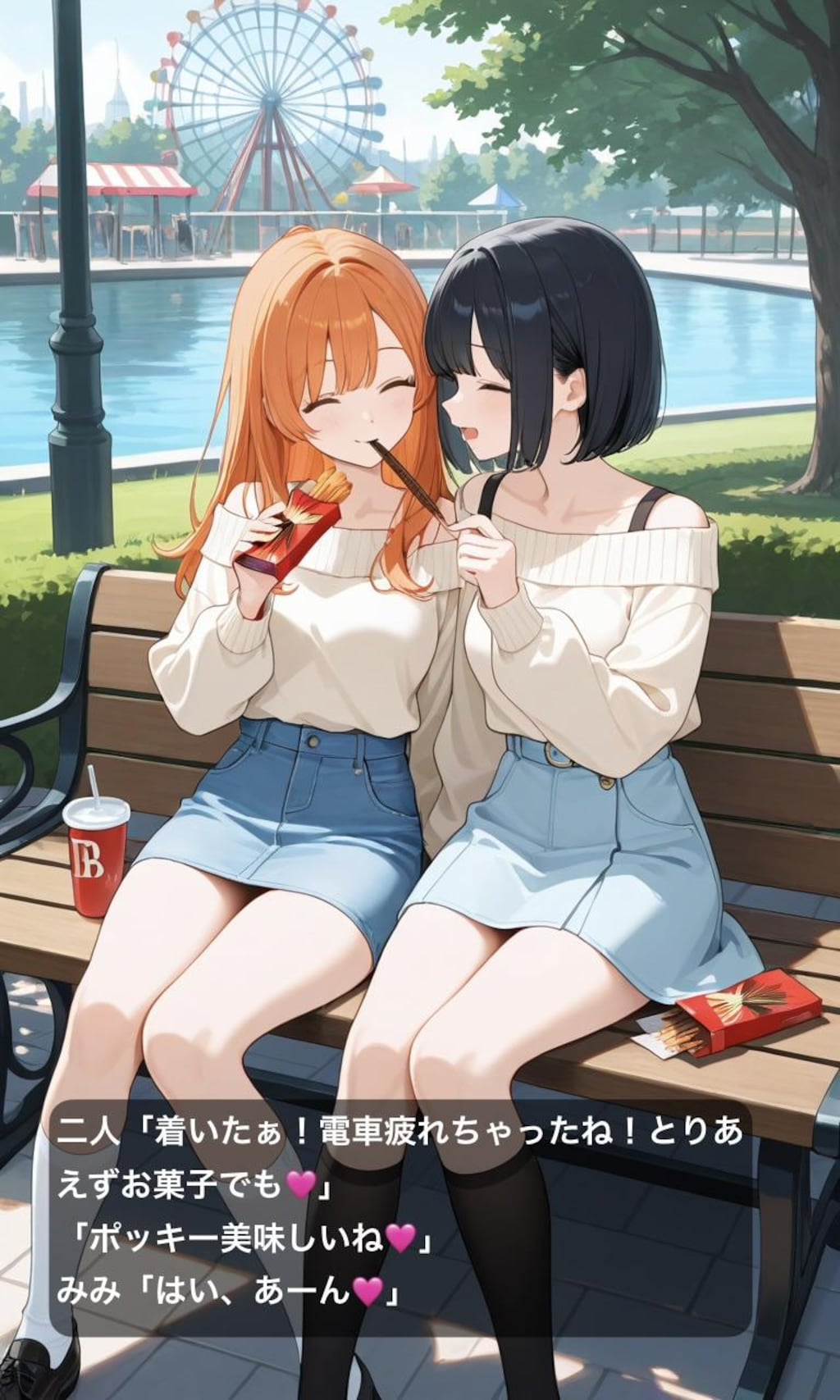 イラスト漫画みみここ！「ノーパンデート」①