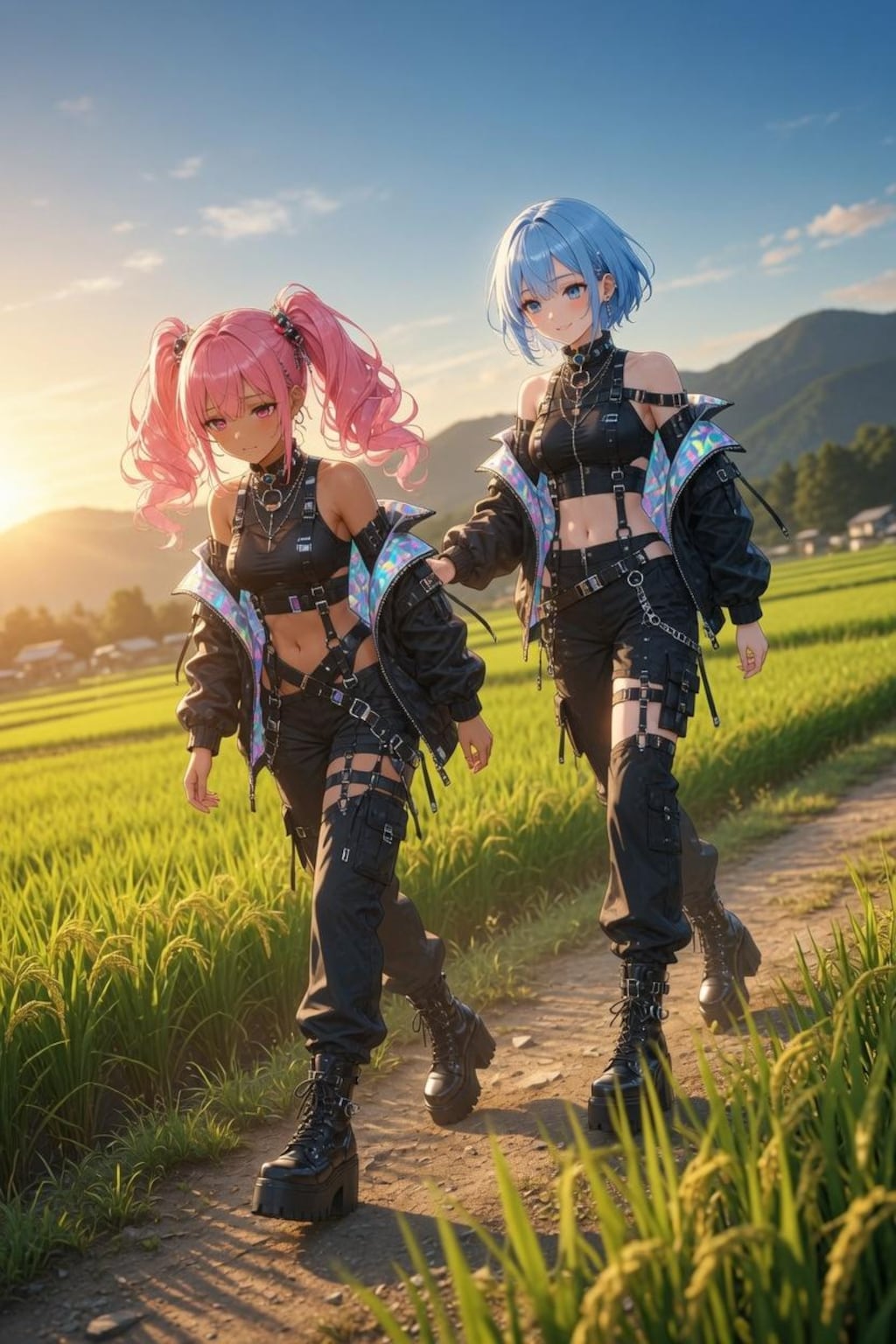 SUMMER RICE FIELD
