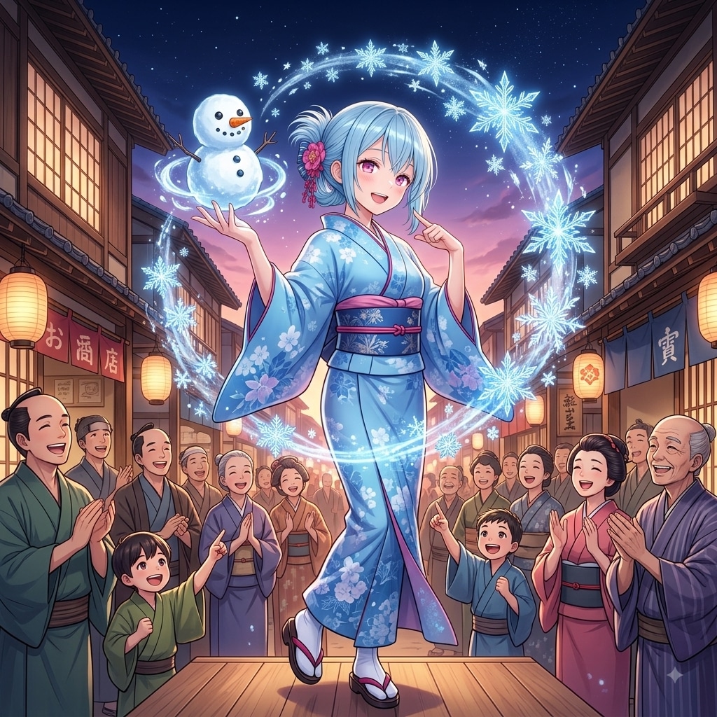 江戸の愛され雪女