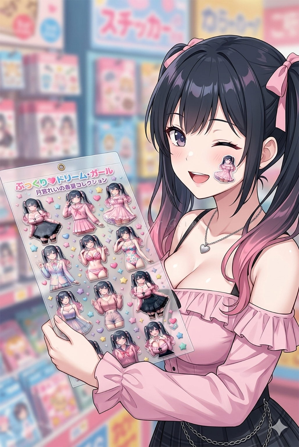 月宮れいの立体シールのお知らせ(うそ)