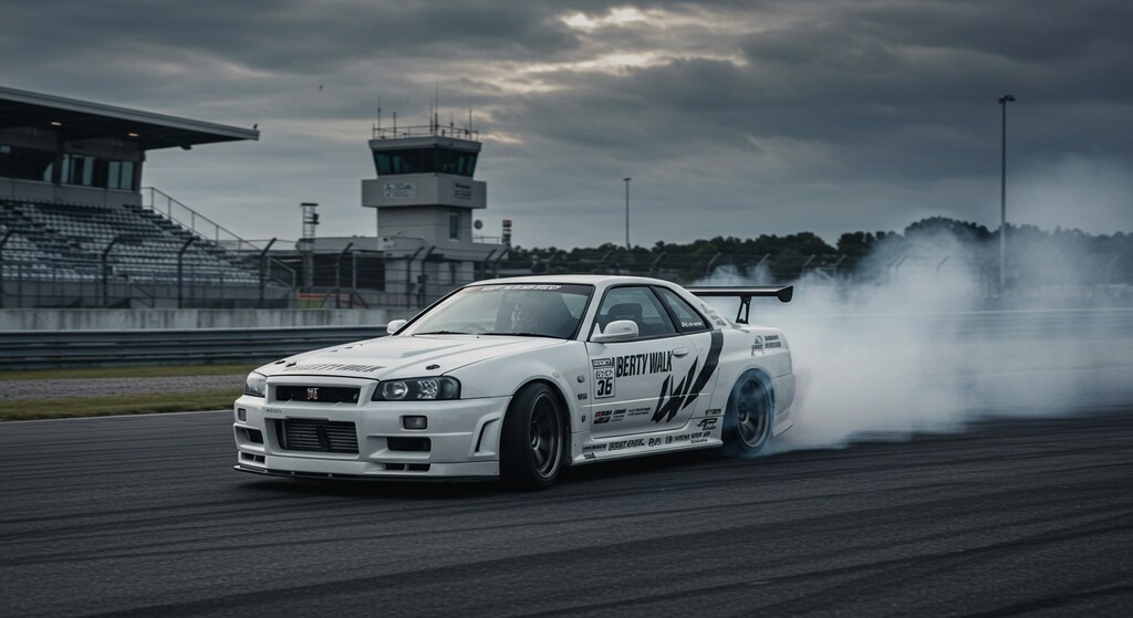 リバティーウォークR34GT-Rのドリ車