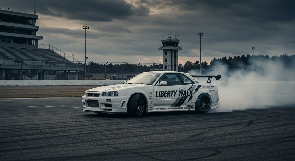 リバティーウォークR34GT-Rのドリ車