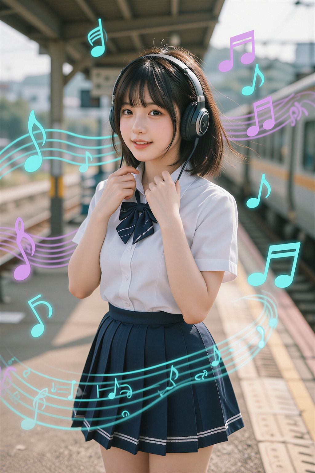 ヘッドホン女子🎧