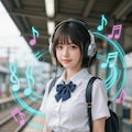 ヘッドホン女子🎧 7枚目