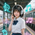 ヘッドホン女子🎧 3枚目