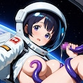 宇宙服で未知との交流 2枚目