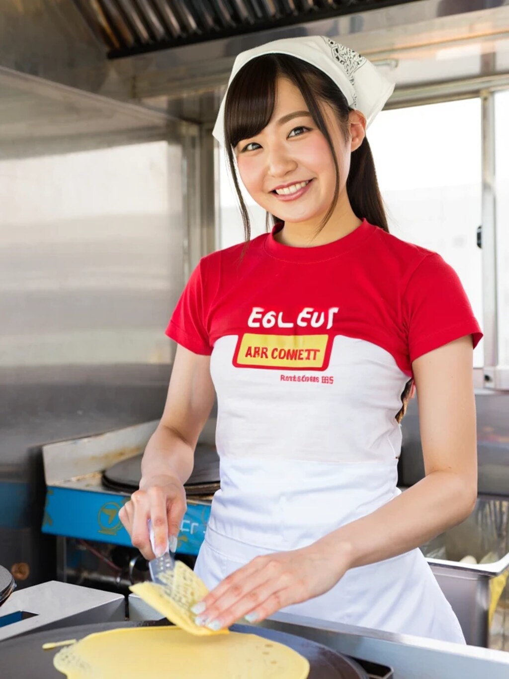 キッチンカーのクレープ屋さん