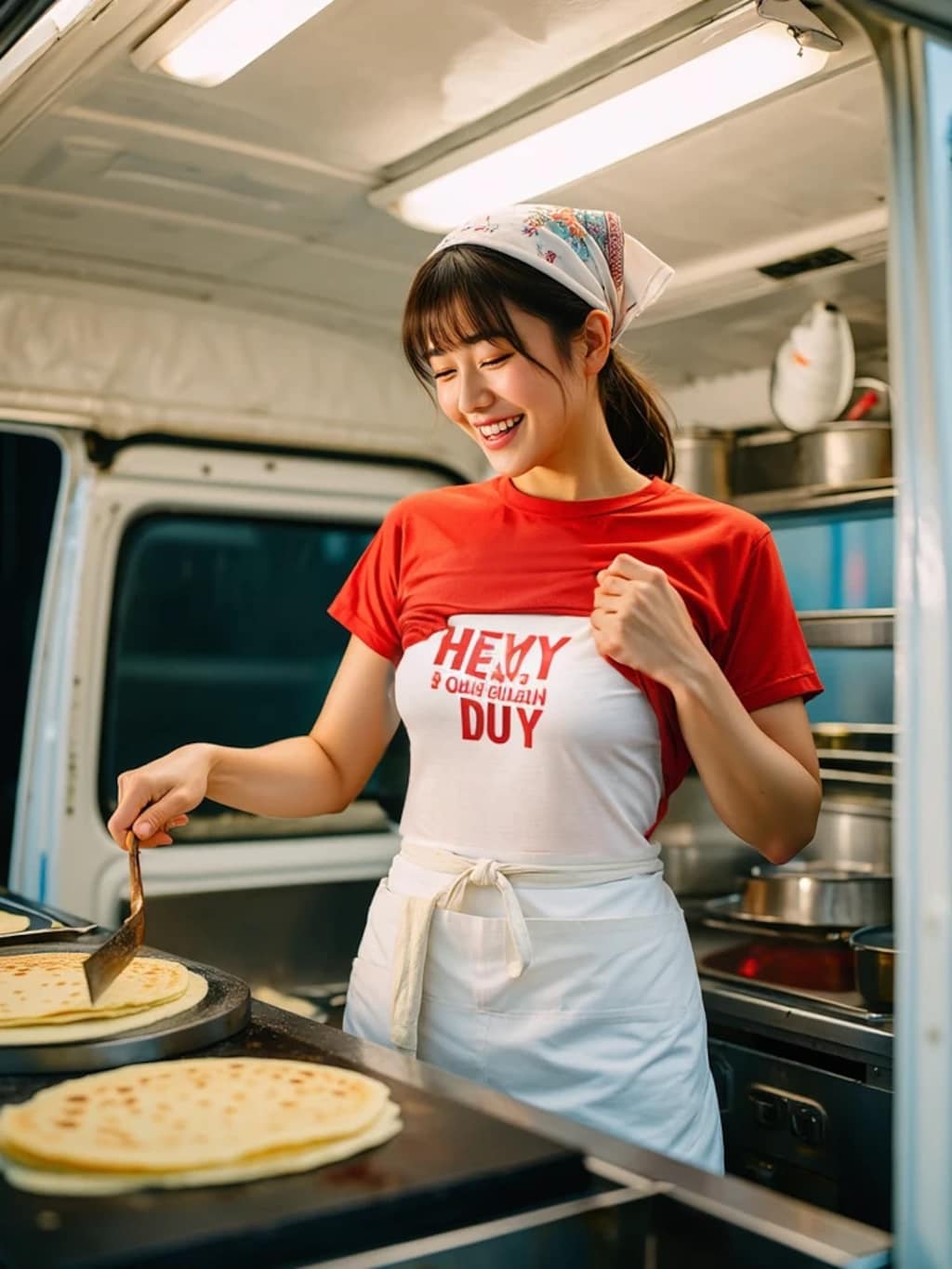 キッチンカーのクレープ屋さん
