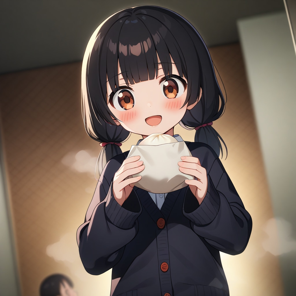 おにーちゃん、温かい肉まん美味しいね。 | の人気AIイラスト・グラビア