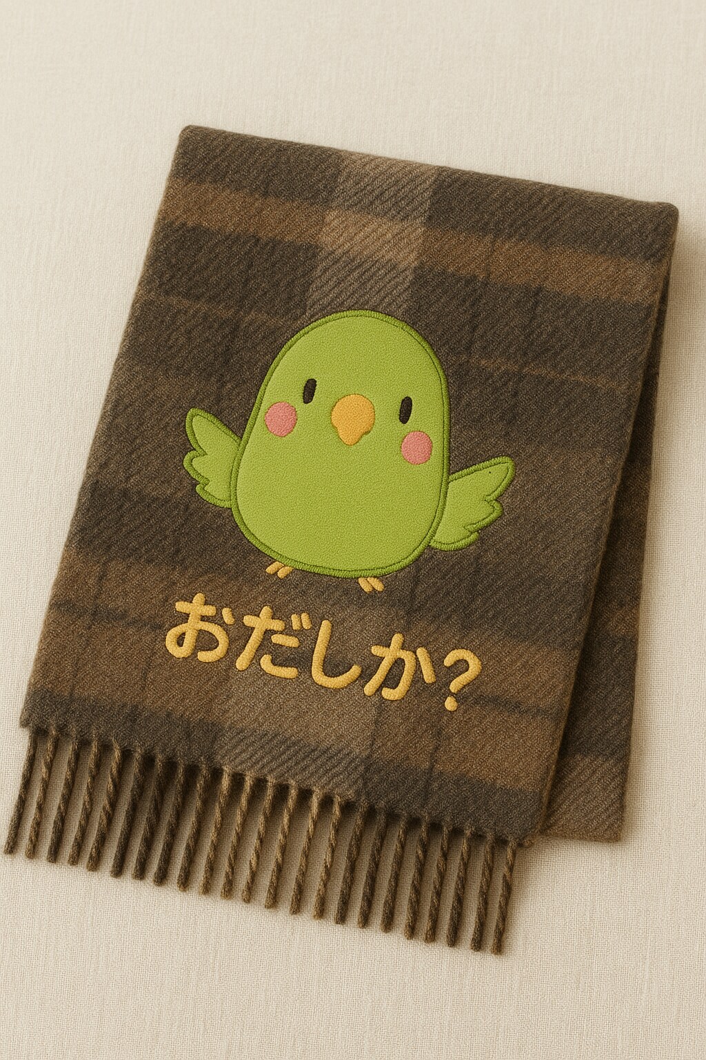 喋るインコのマフラー