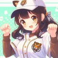【38年ぶり、阪神日本一】可愛い、阪神タイガース ファンの女の子 #1【DALL-E3】 4枚目