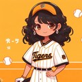 【38年ぶり、阪神日本一】可愛い、阪神タイガース ファンの女の子 #1【DALL-E3】 6枚目