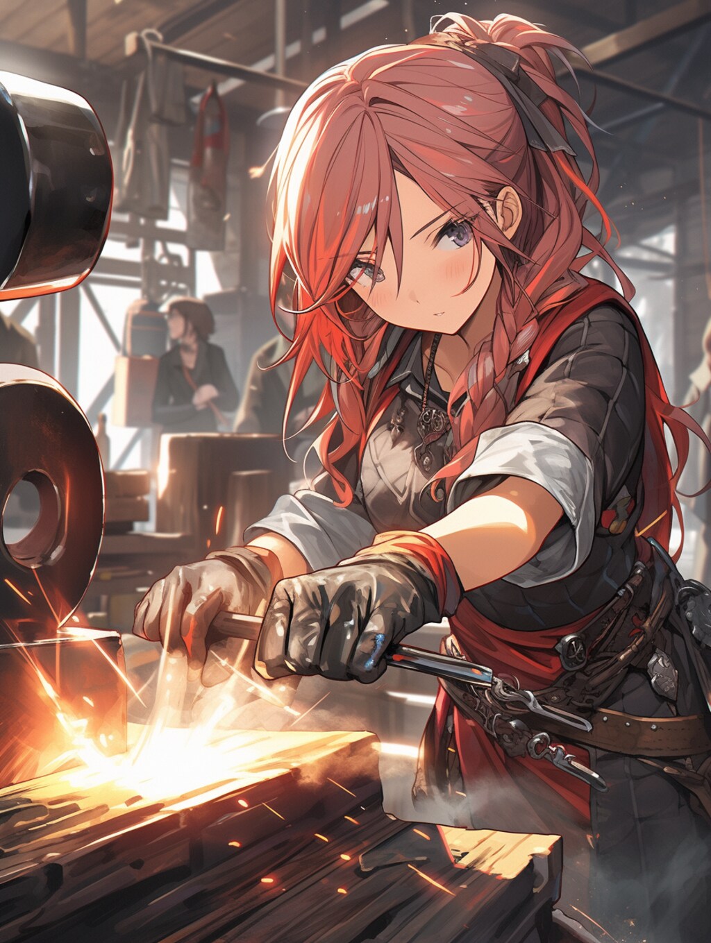 働く鍛治師ちゃん