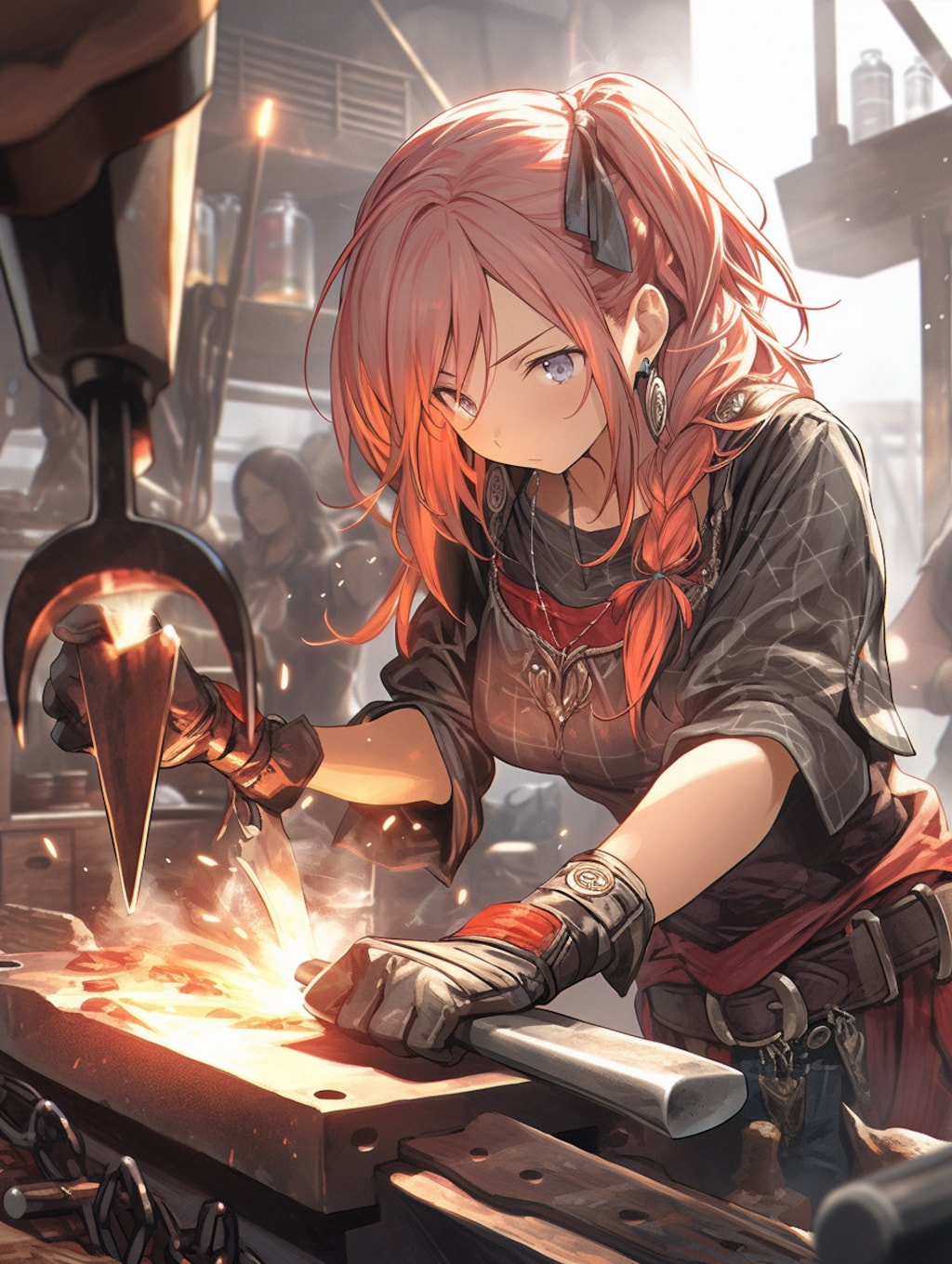 働く鍛治師ちゃん