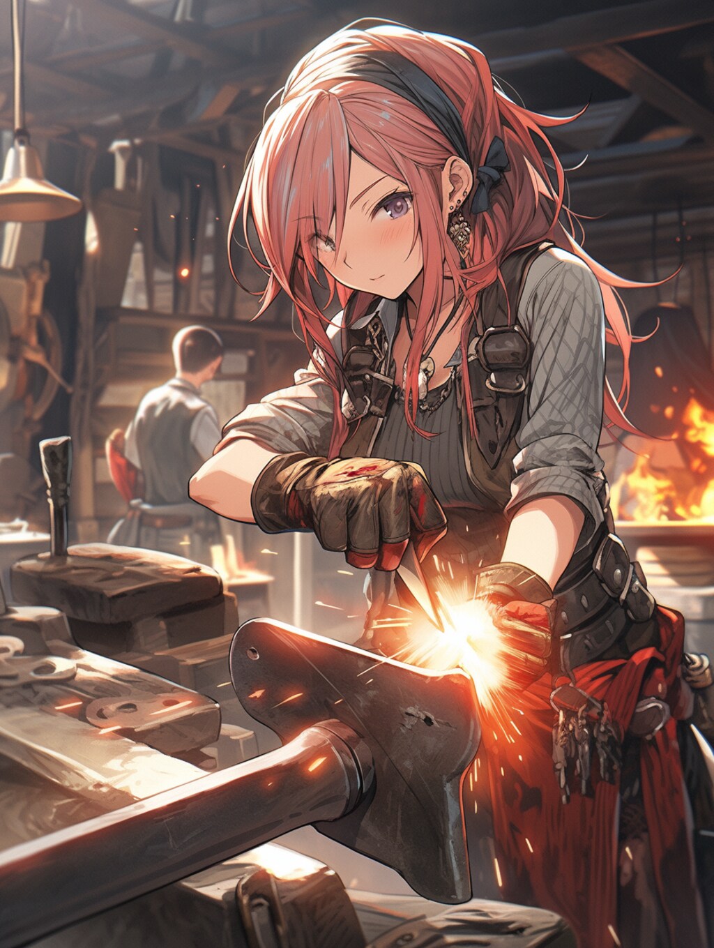 働く鍛治師ちゃん