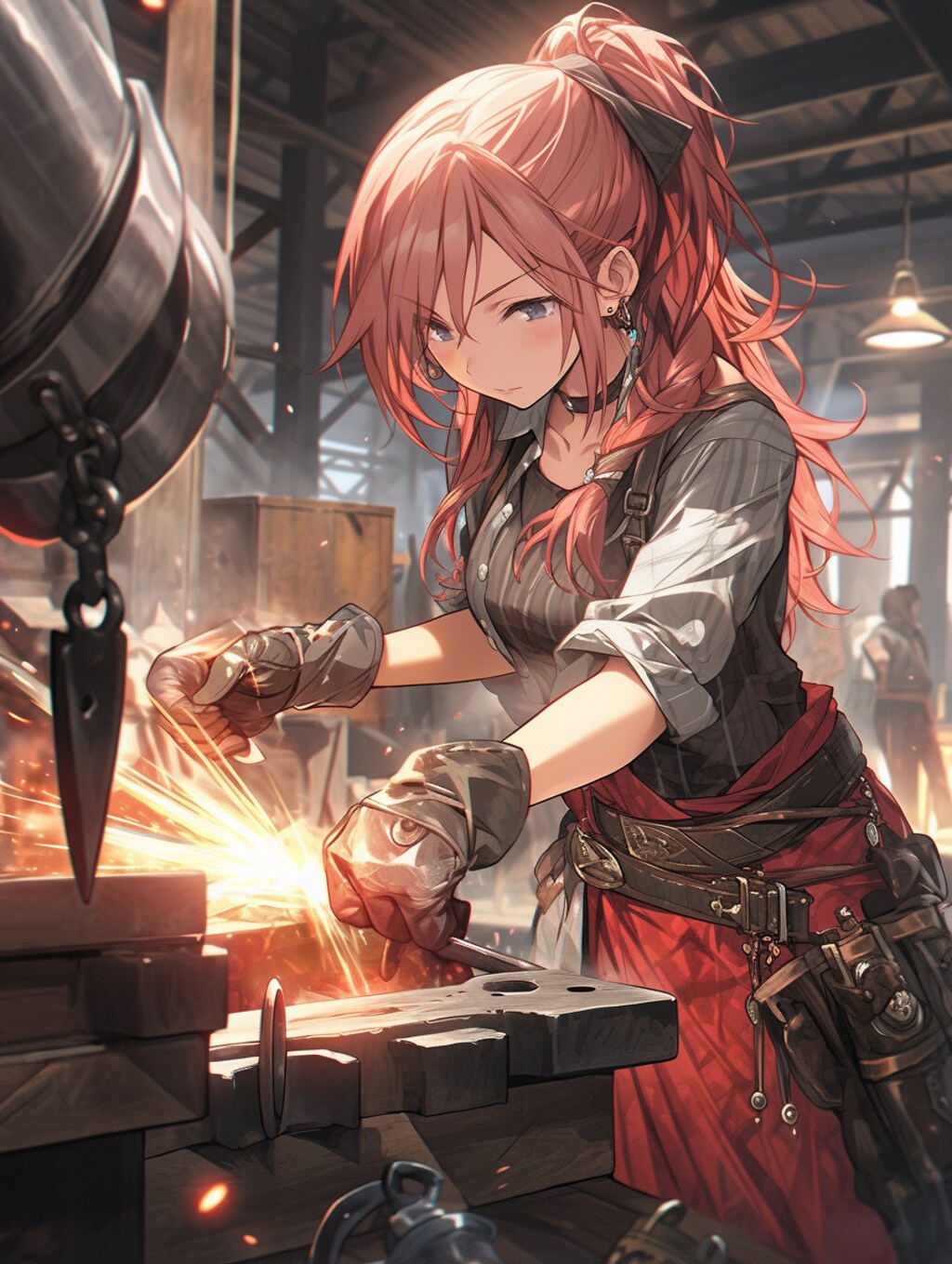 働く鍛治師ちゃん