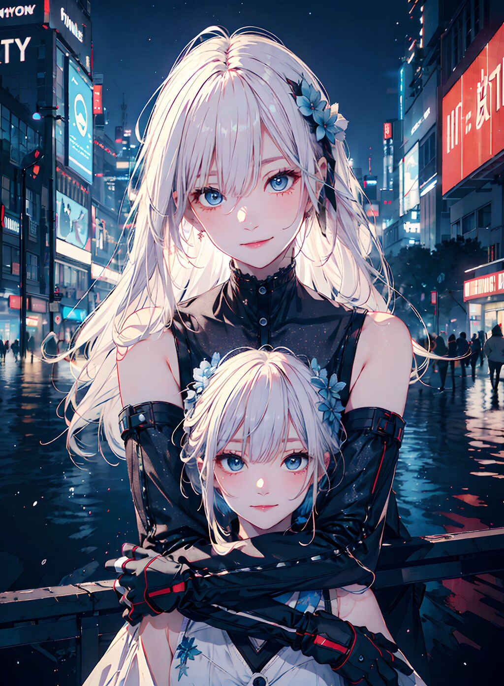 白髪×2