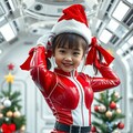 宇宙版 サンタスーツ娘 2枚目