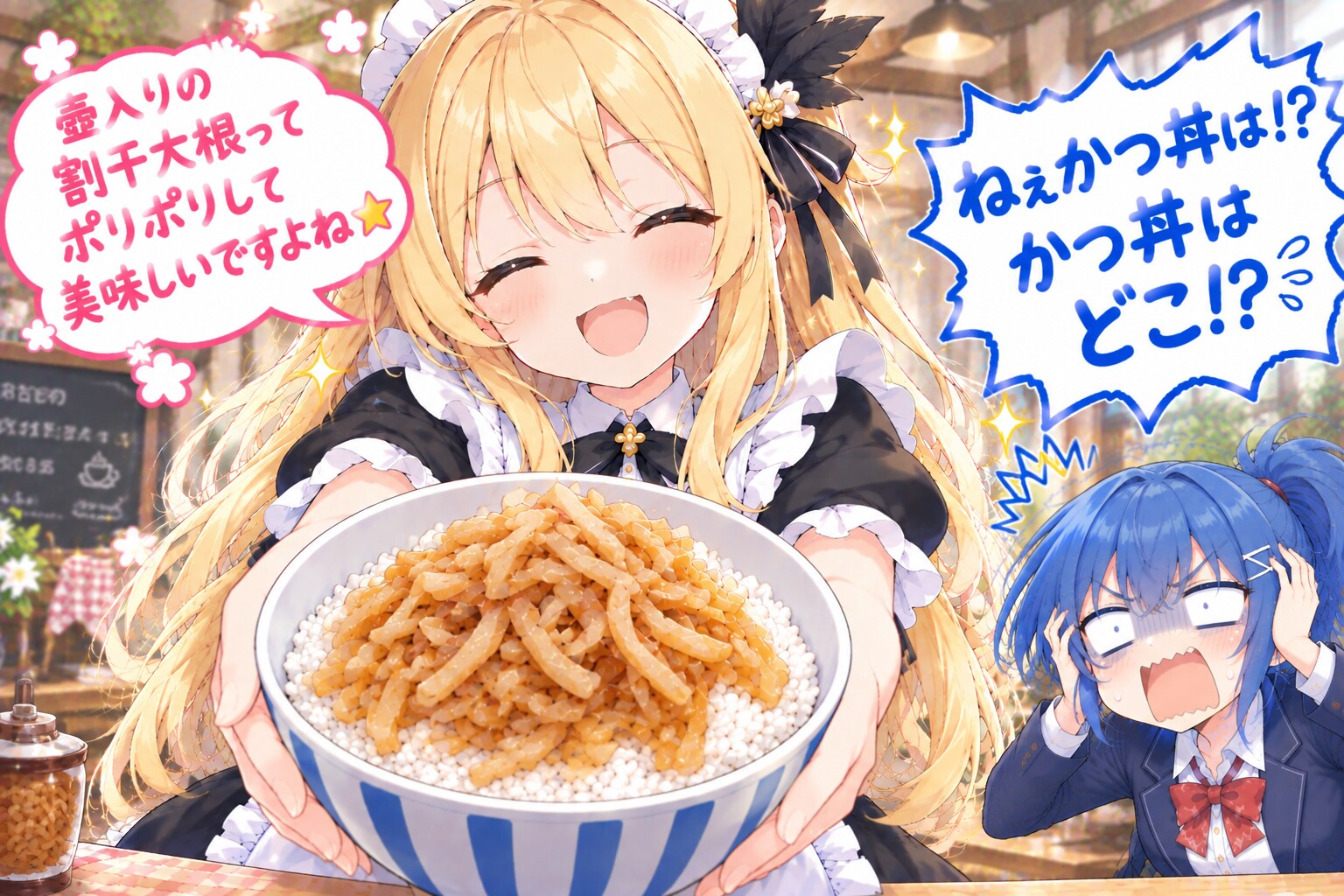 かつやの割干大根丼 | の人気AIイラスト・グラビア