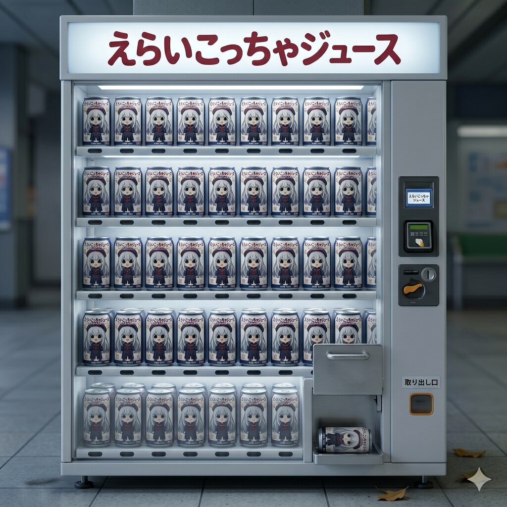 えらいこっちゃ嬢の缶ジュース