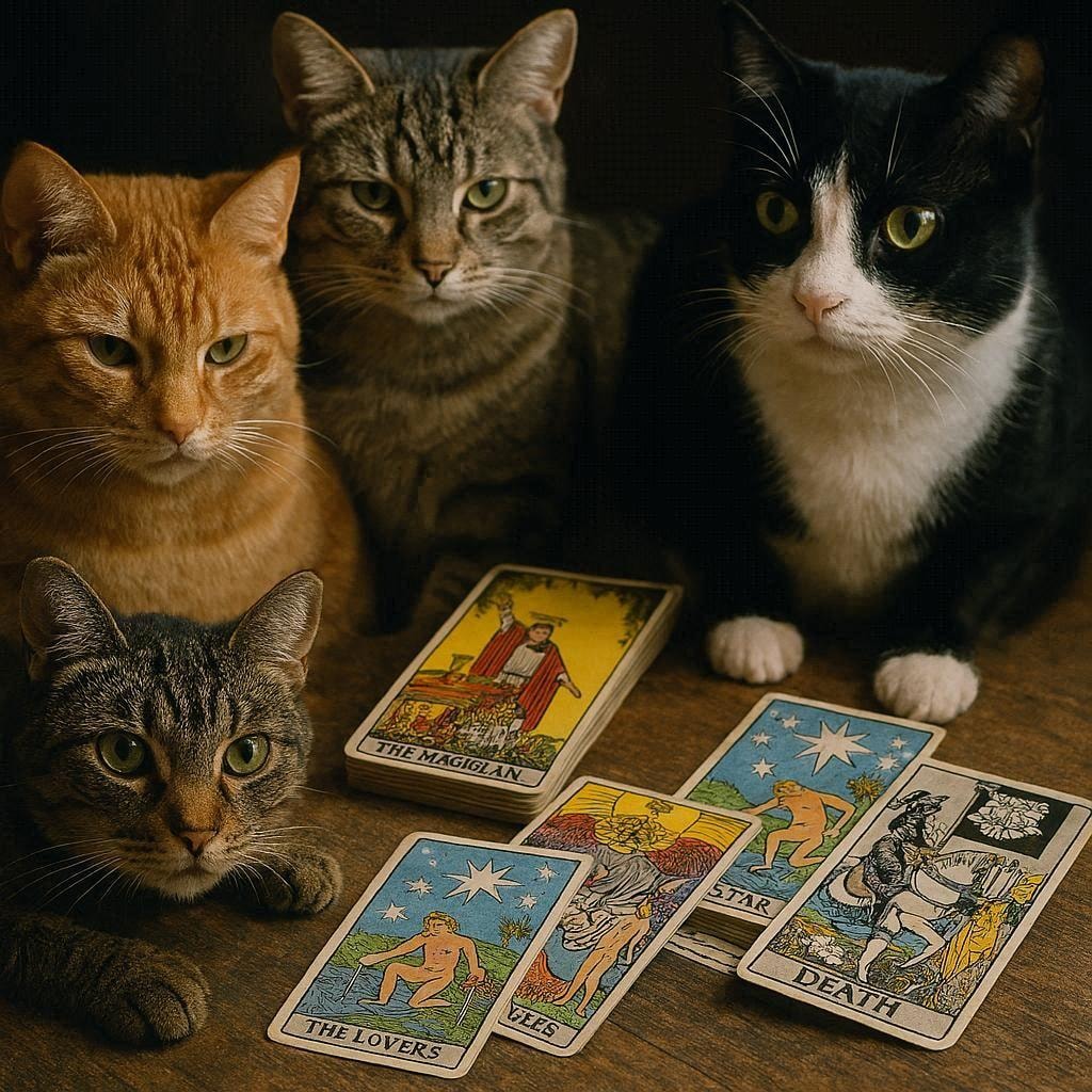 猫のタロットカード占い