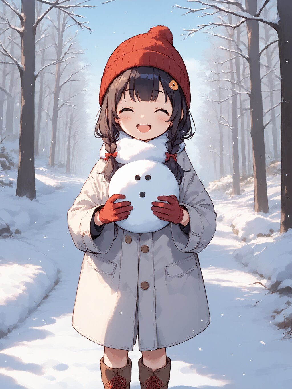 ゆきだるま　作ったよ！