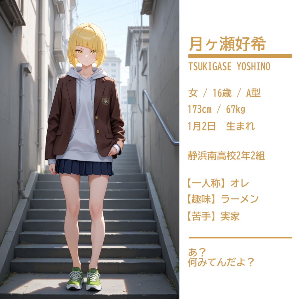 うちの子プロフィール　Ver.1.0.0