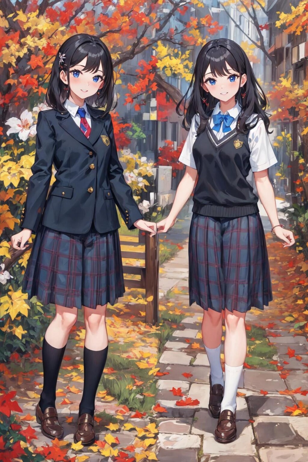 学生服の女の子達