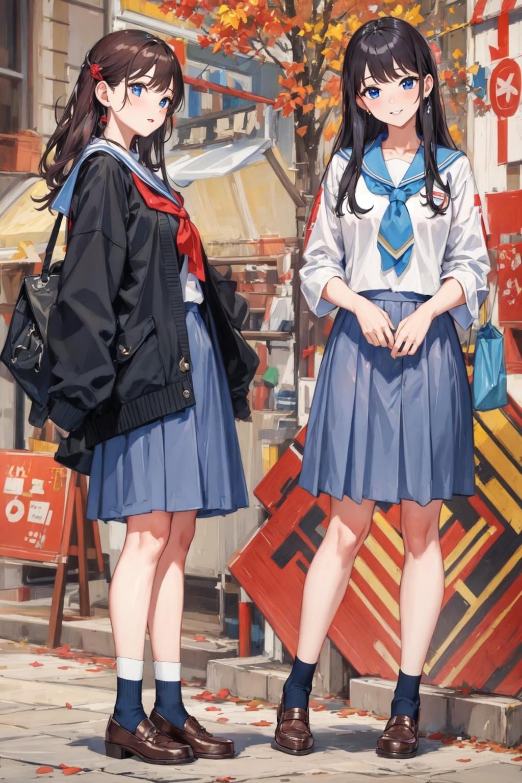 学生服の女の子達