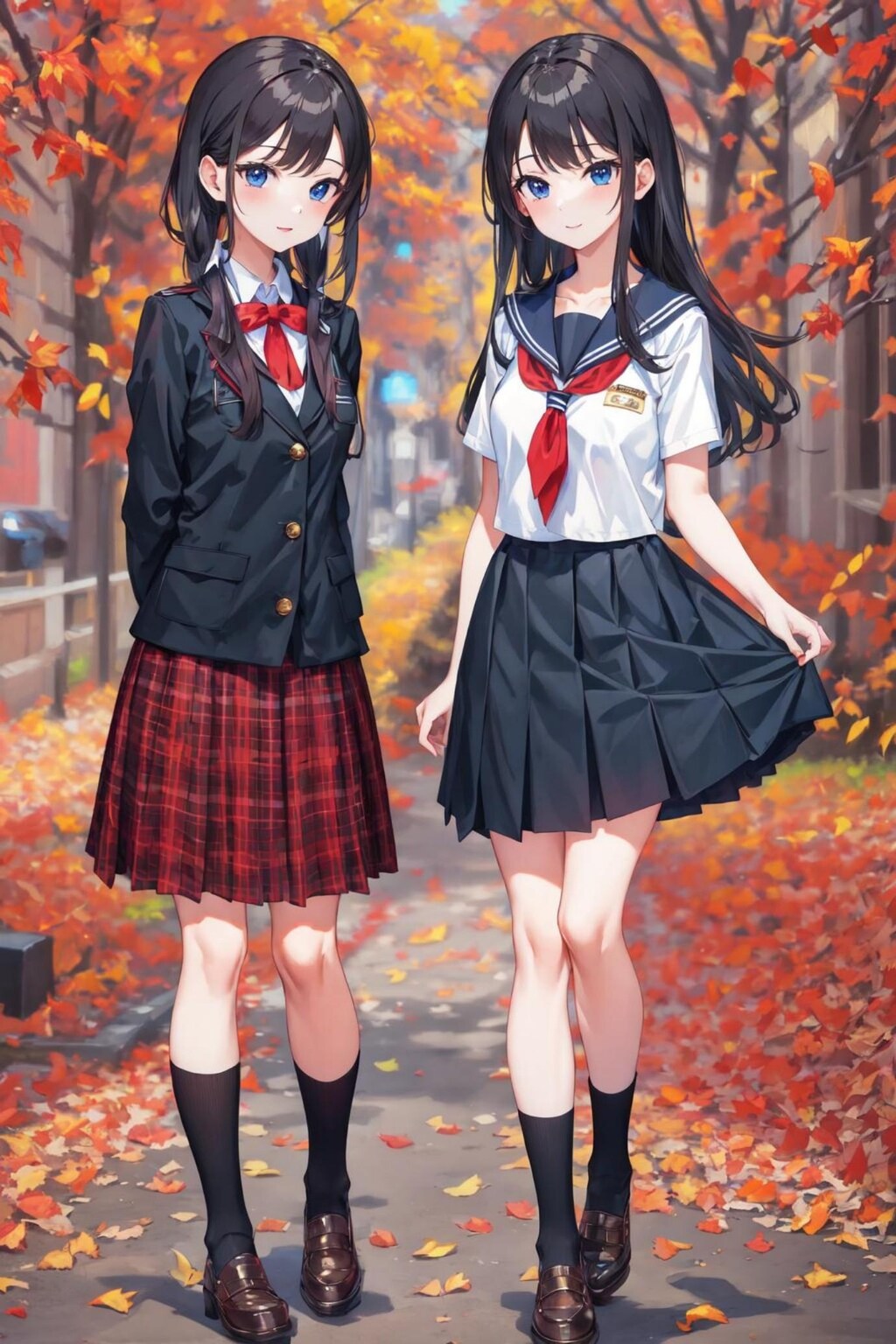 学生服の女の子達