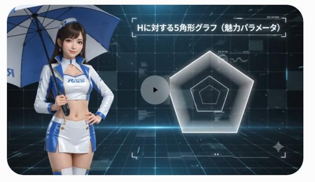 レースクイーンℍ度パラメータ（動画版）