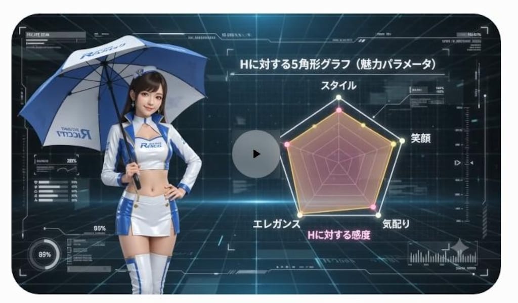 レースクイーンℍ度パラメータ（動画版）
