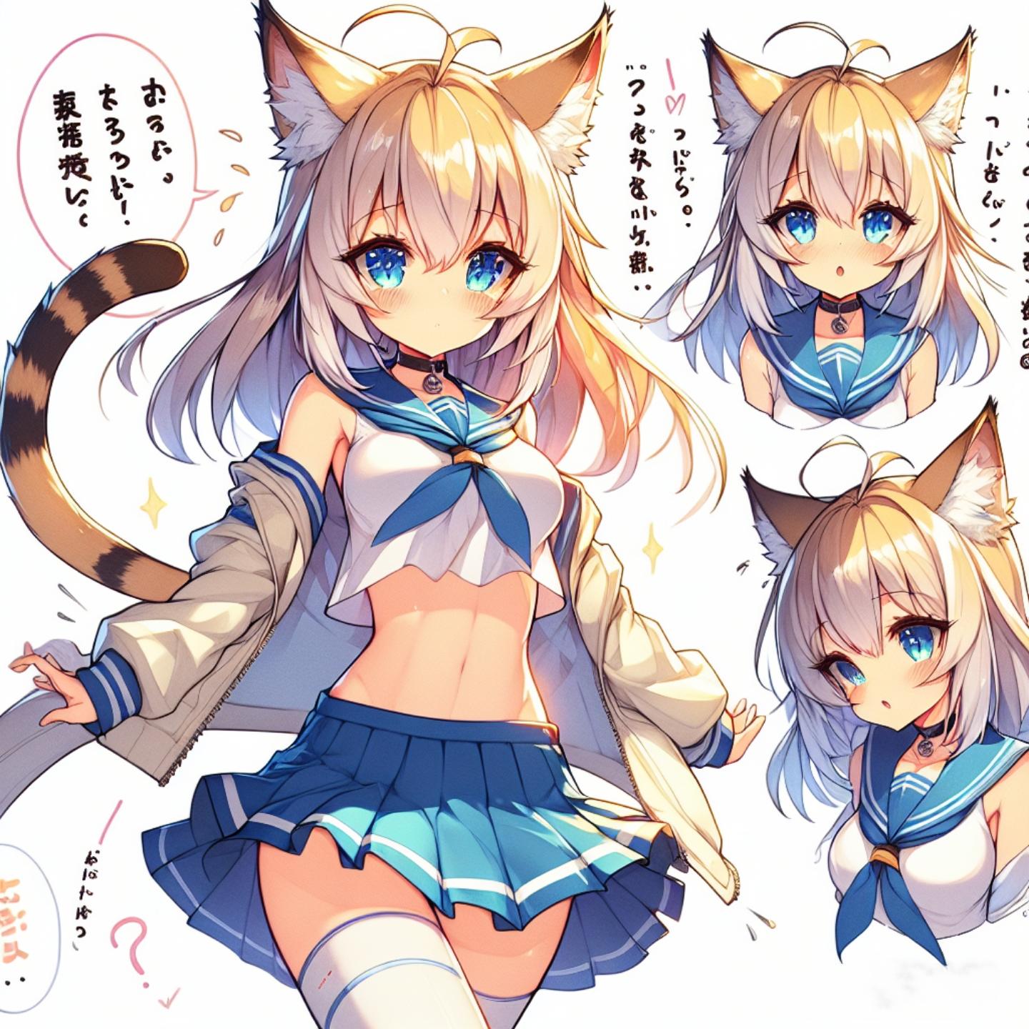 睡眠を促す猫乃ちゃん (投稿200回目) | の人気AIイラスト・グラビア