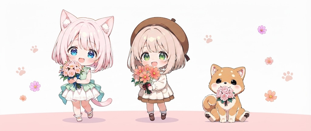 花束持って集合？6