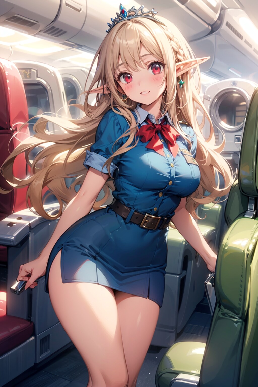 エルフ姫の職業体験(CA編)
