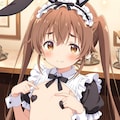 バニーメイドカフェでバイトしてる真白 8枚目