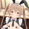 バニーメイドカフェでバイトしてる真白 7枚目