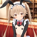 バニーメイドカフェでバイトしてる真白 9枚目
