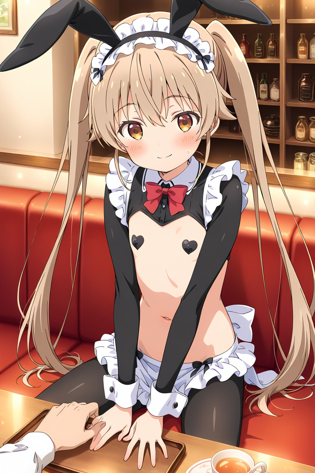 バニーメイドカフェでバイトしてる真白