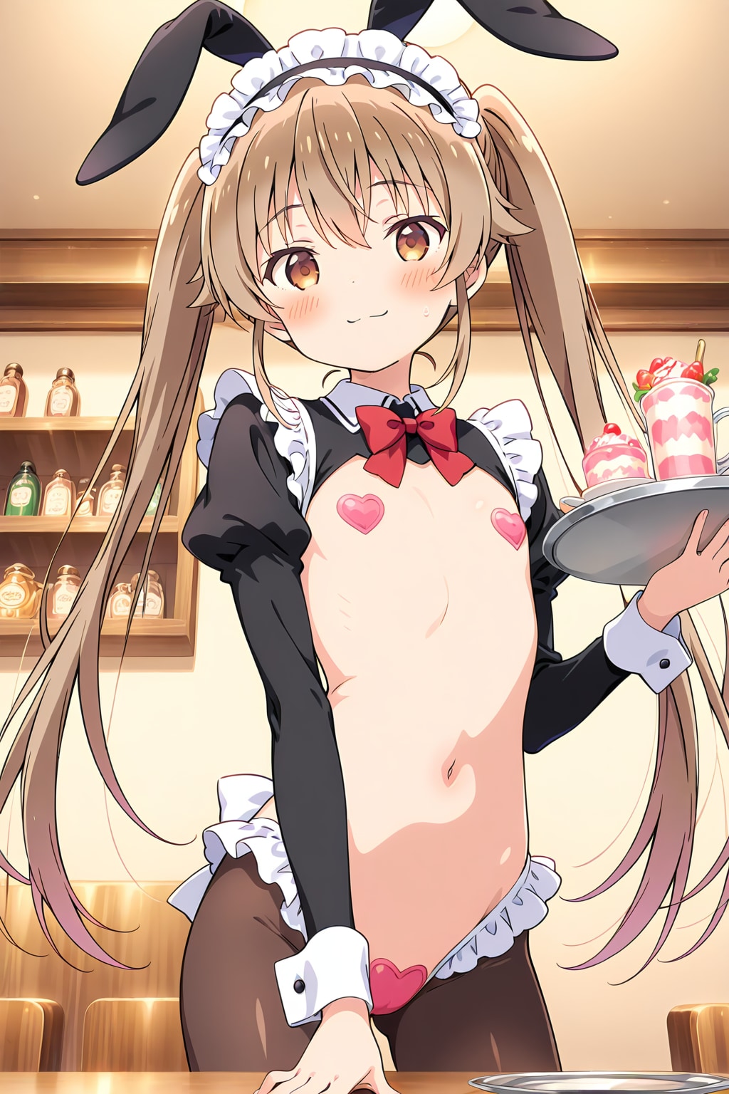 バニーメイドカフェでバイトしてる真白