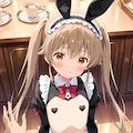 バニーメイドカフェでバイトしてる真白 10枚目